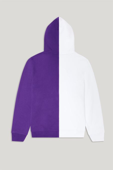 Purple and White Back