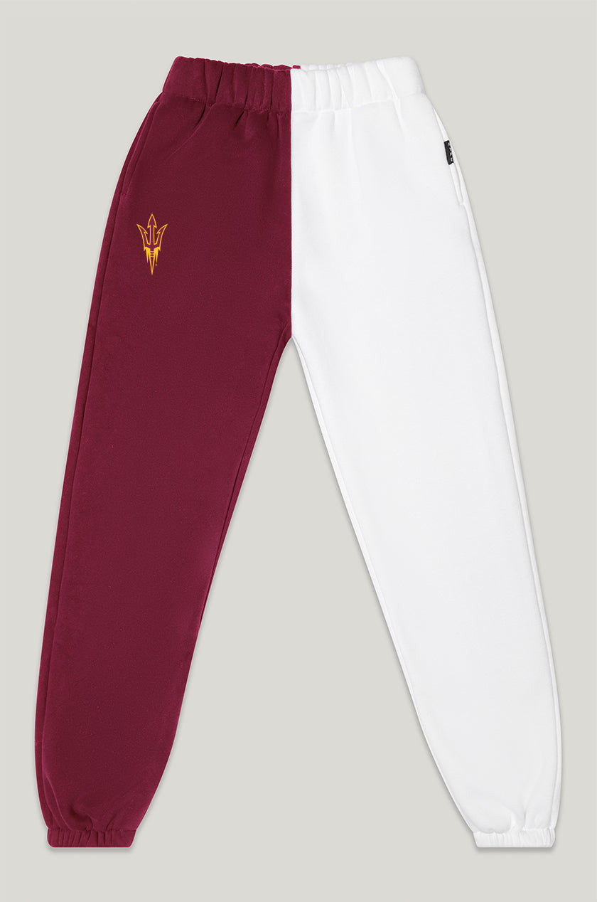 Maroon and White Front