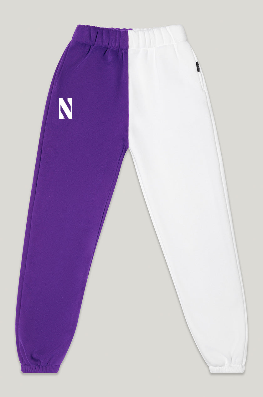 Northwestern Color-Block Sweats