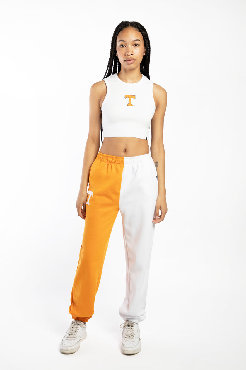 University of Tennessee Cropped Hoodie Medium / Orange and White | Hype and Vice