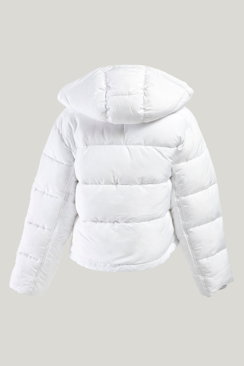 Puffy sales white jacket