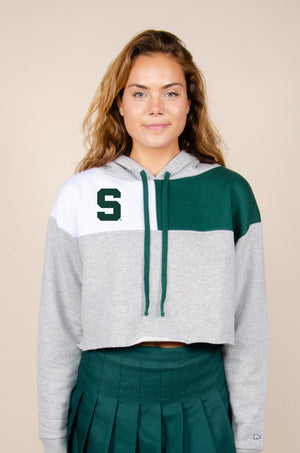 Michigan State Color-Block Hoodie