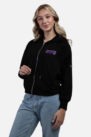 NYU Raglan Zip Up
