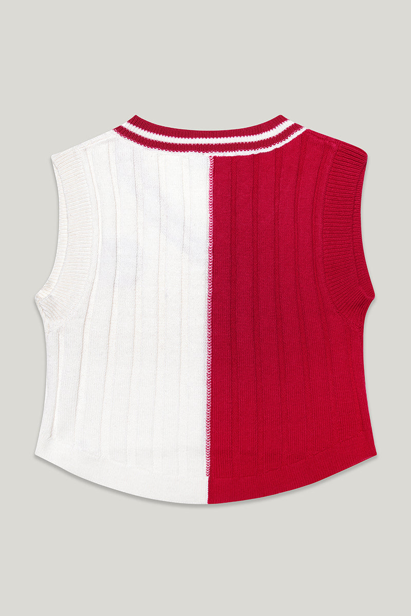 USC Chloe Vest Small / Cardinal and White | Hype and Vice