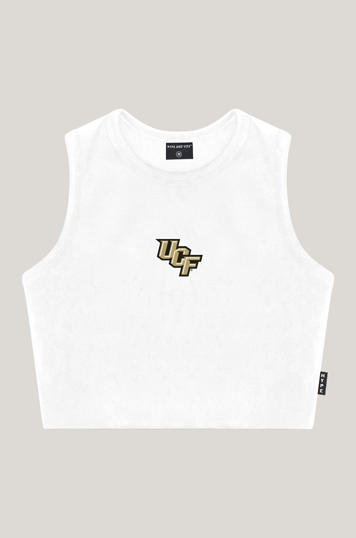 UCF Knights Women's Gold Glitter Tank Top / Shirt - Black