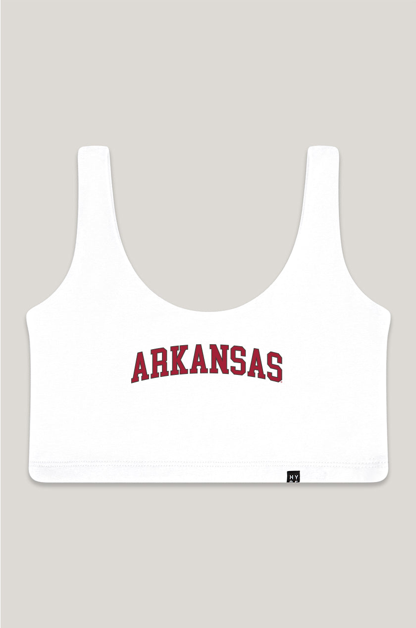University of Arkansas | Scoop Neck Crop Top