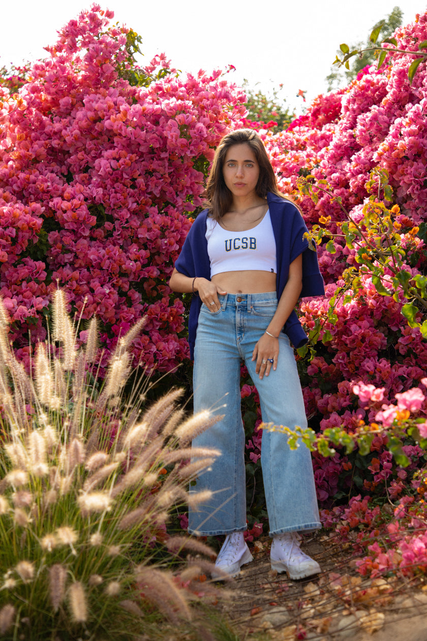 UCSB | Scoop Neck Crop Top