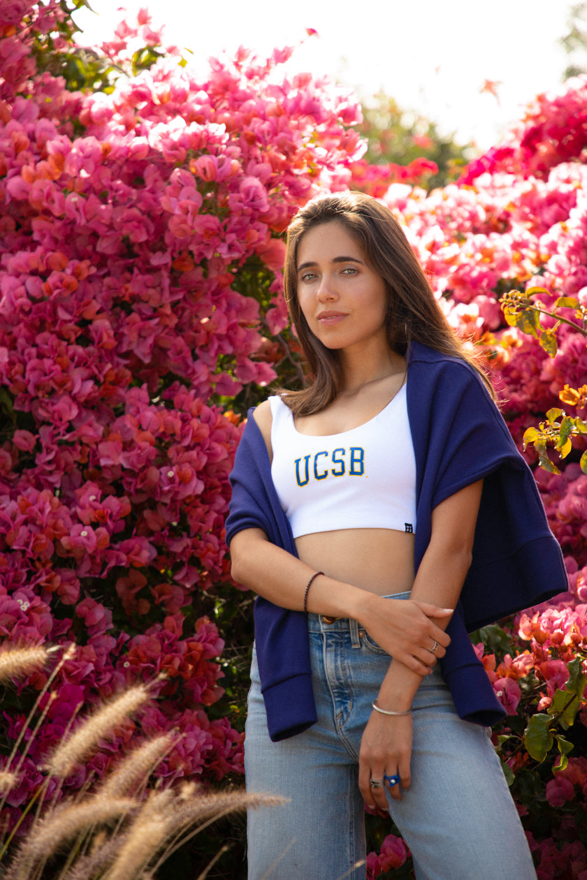 UCSB | Scoop Neck Crop Top