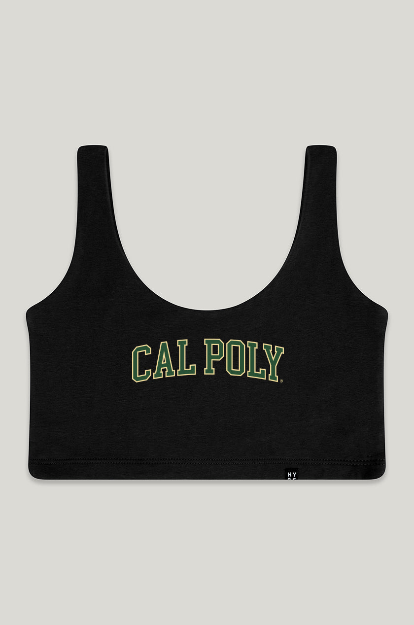 Cal Poly | Scoop Neck Crop Top