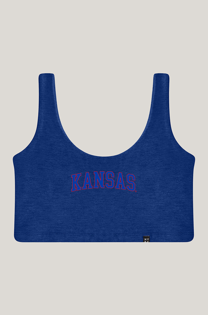 University of Kansas | Scoop Neck Crop Top
