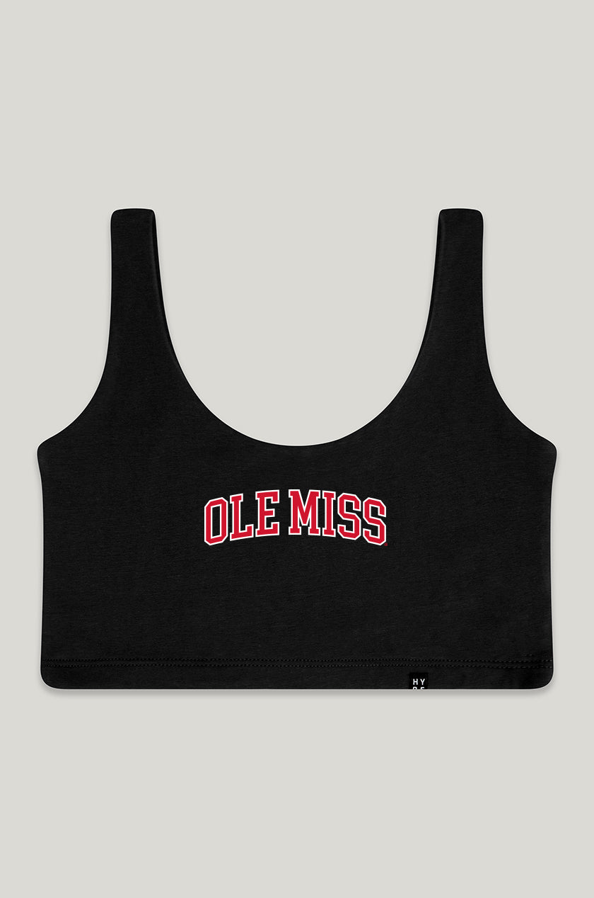 Ole Miss Scoop Neck Crop Top