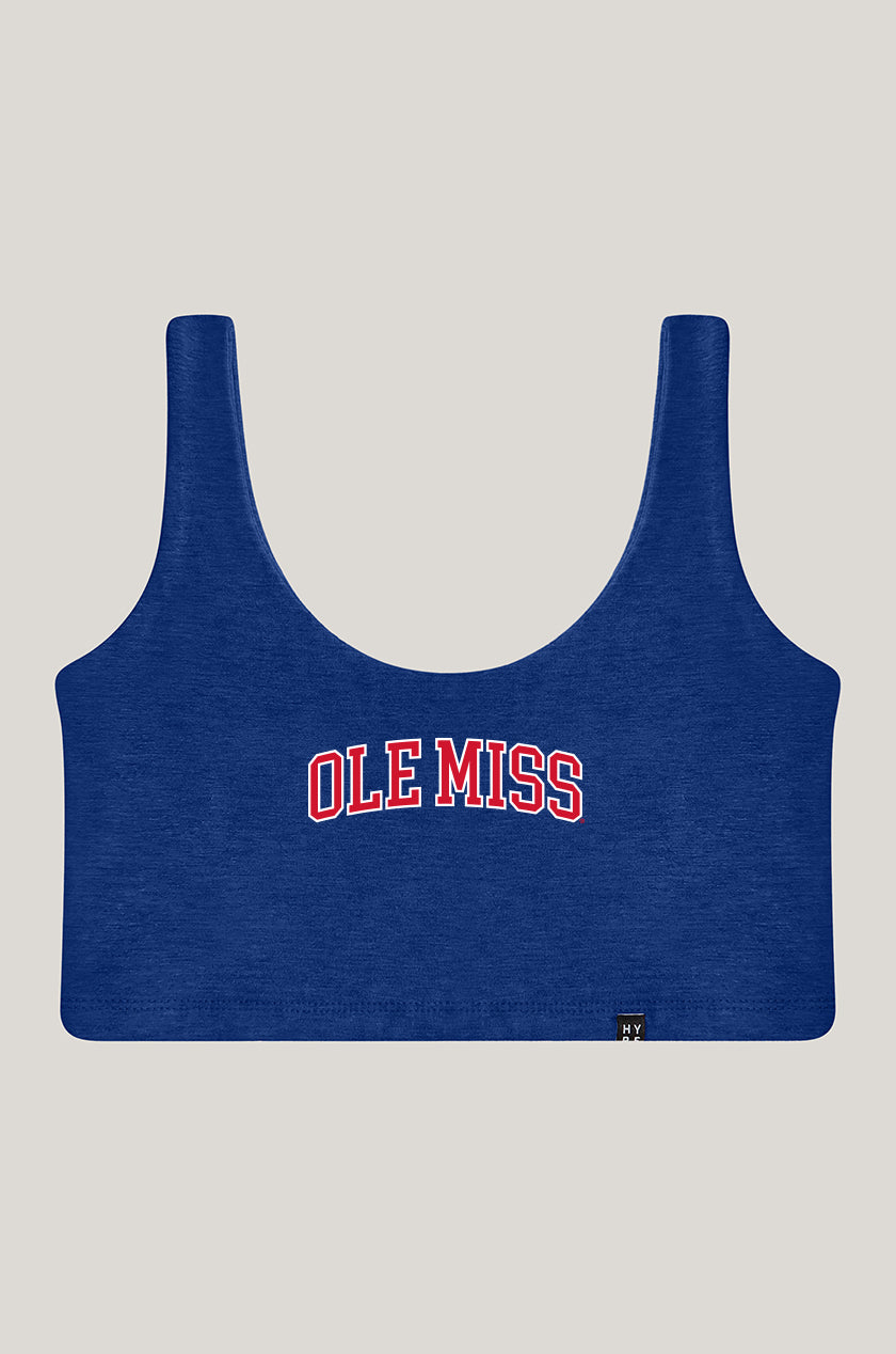 Ole Miss Scoop Neck Crop Top