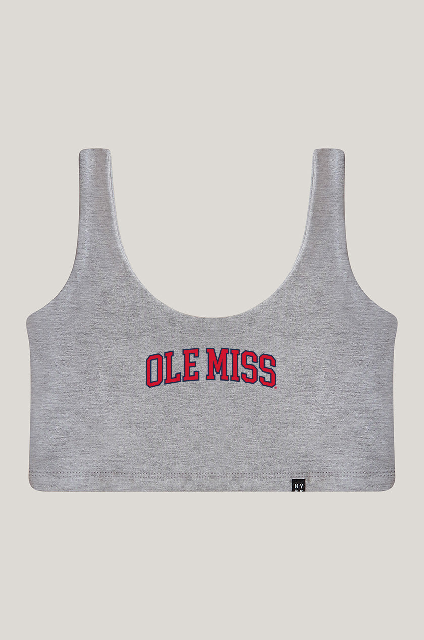 Ole Miss Scoop Neck Crop Top