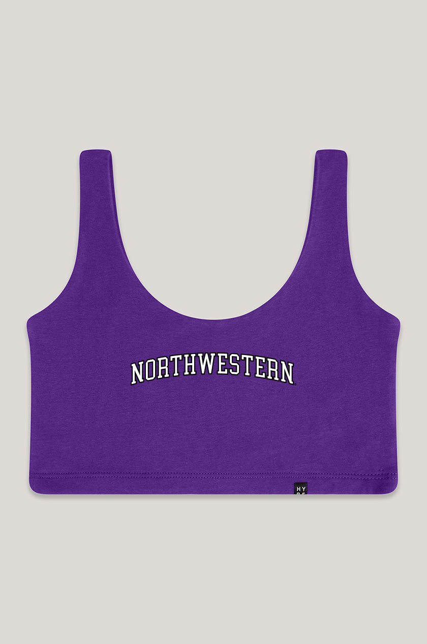 Northwestern University | Scoop Neck Crop Top