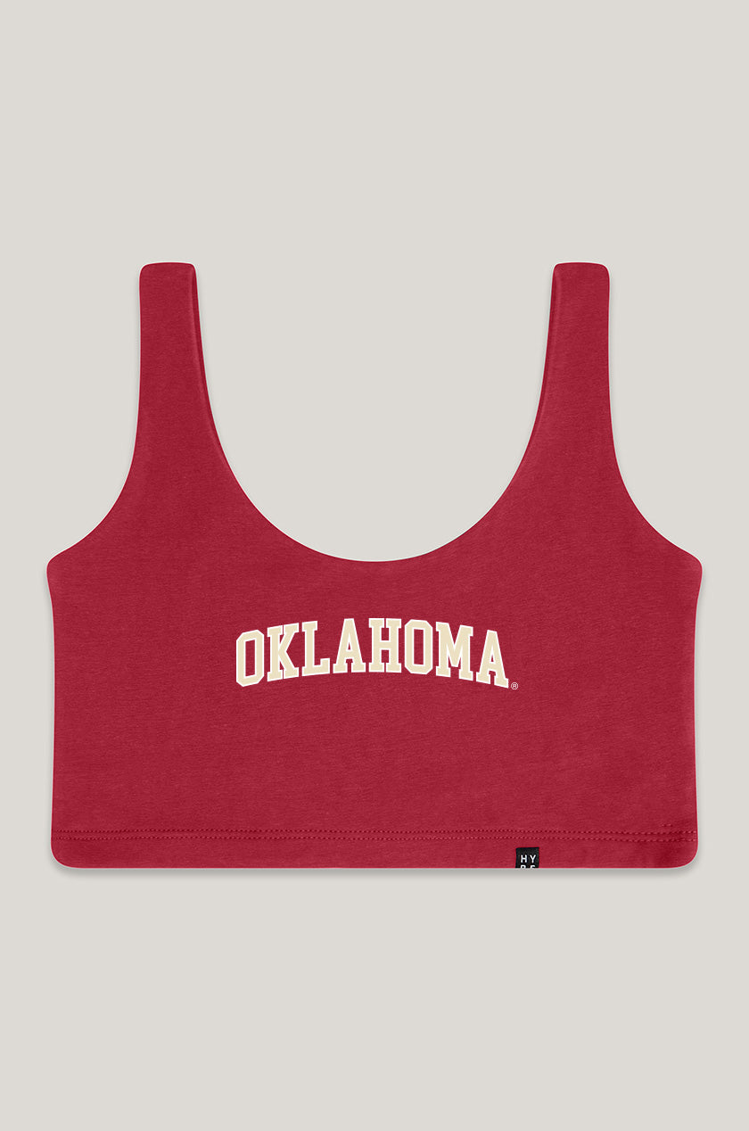 University of Oklahoma  | Scoop Neck Crop Top