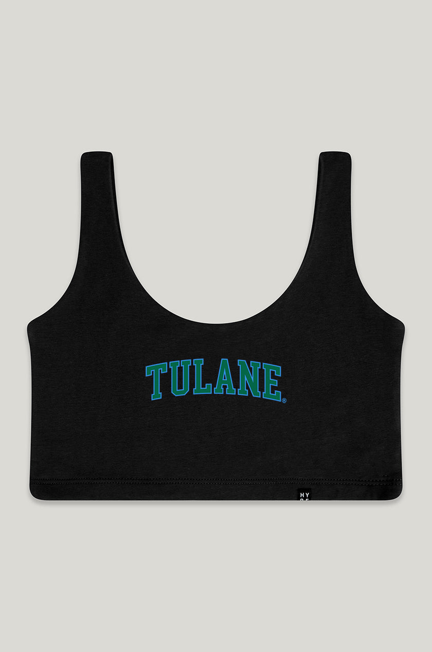 Tulane | Scoop Neck Crop Top