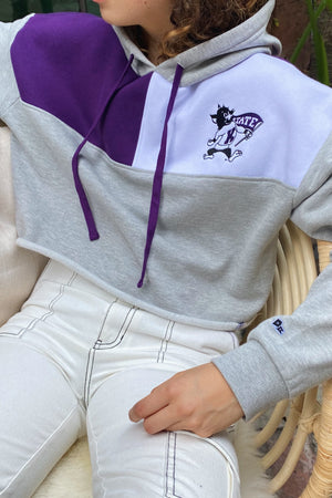 Kansas State Color-Block Hoodie