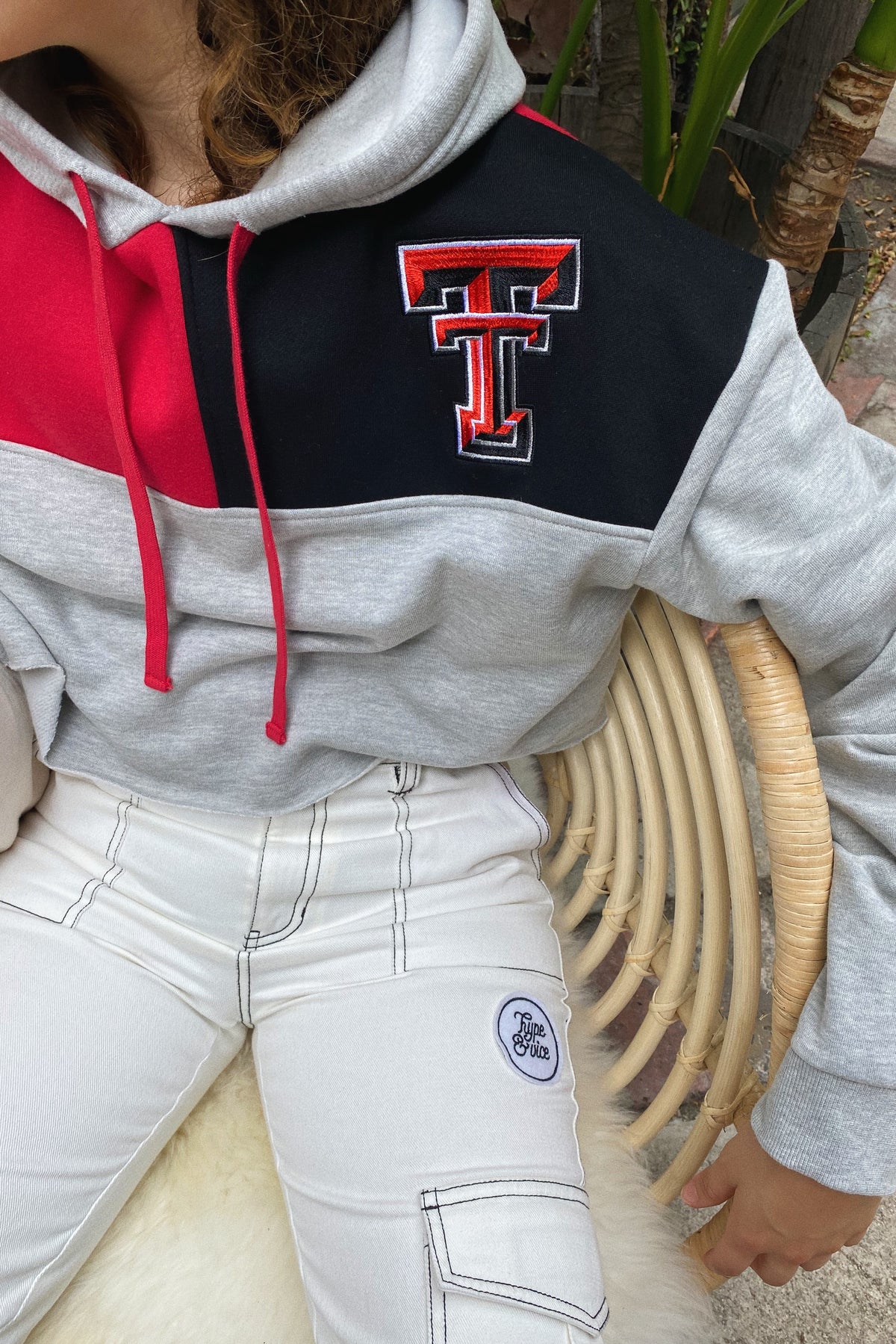 Texas Tech Color-Block Hoodie