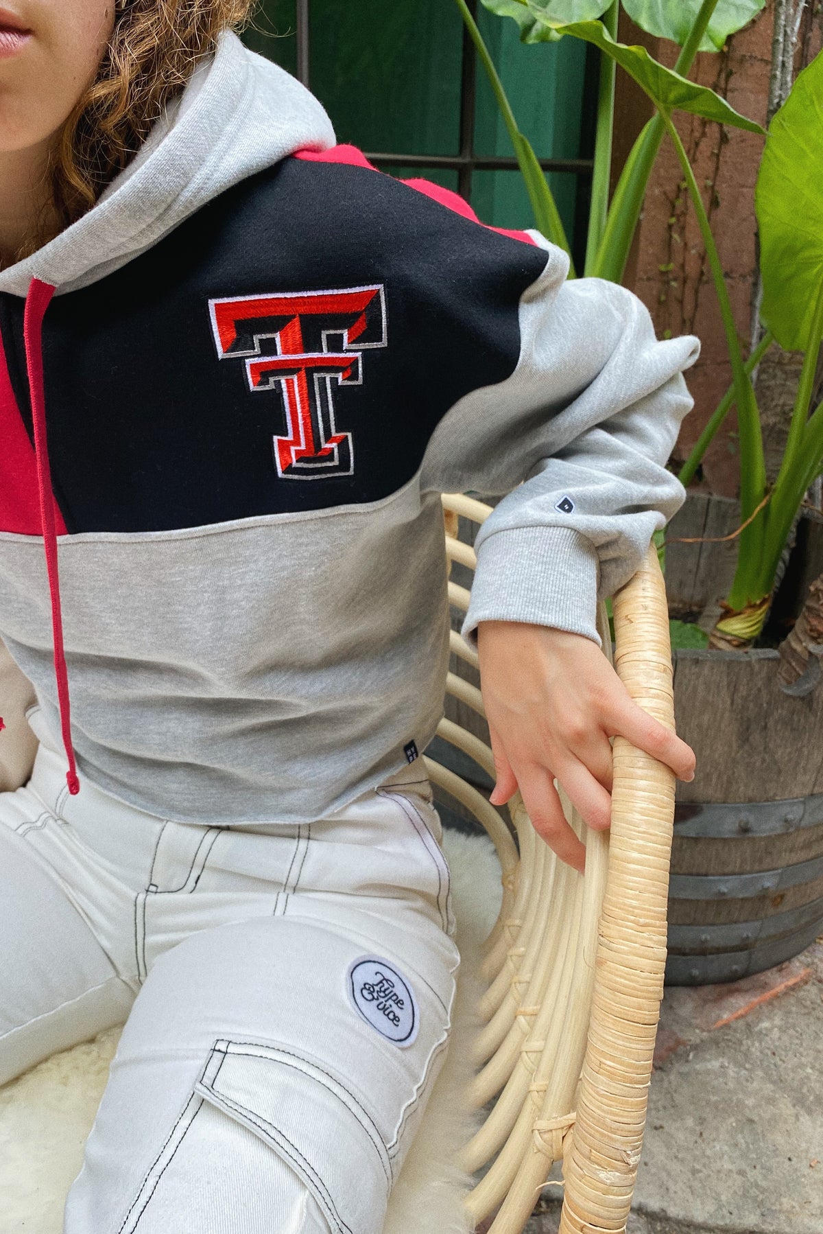 Texas Tech Color-Block Hoodie