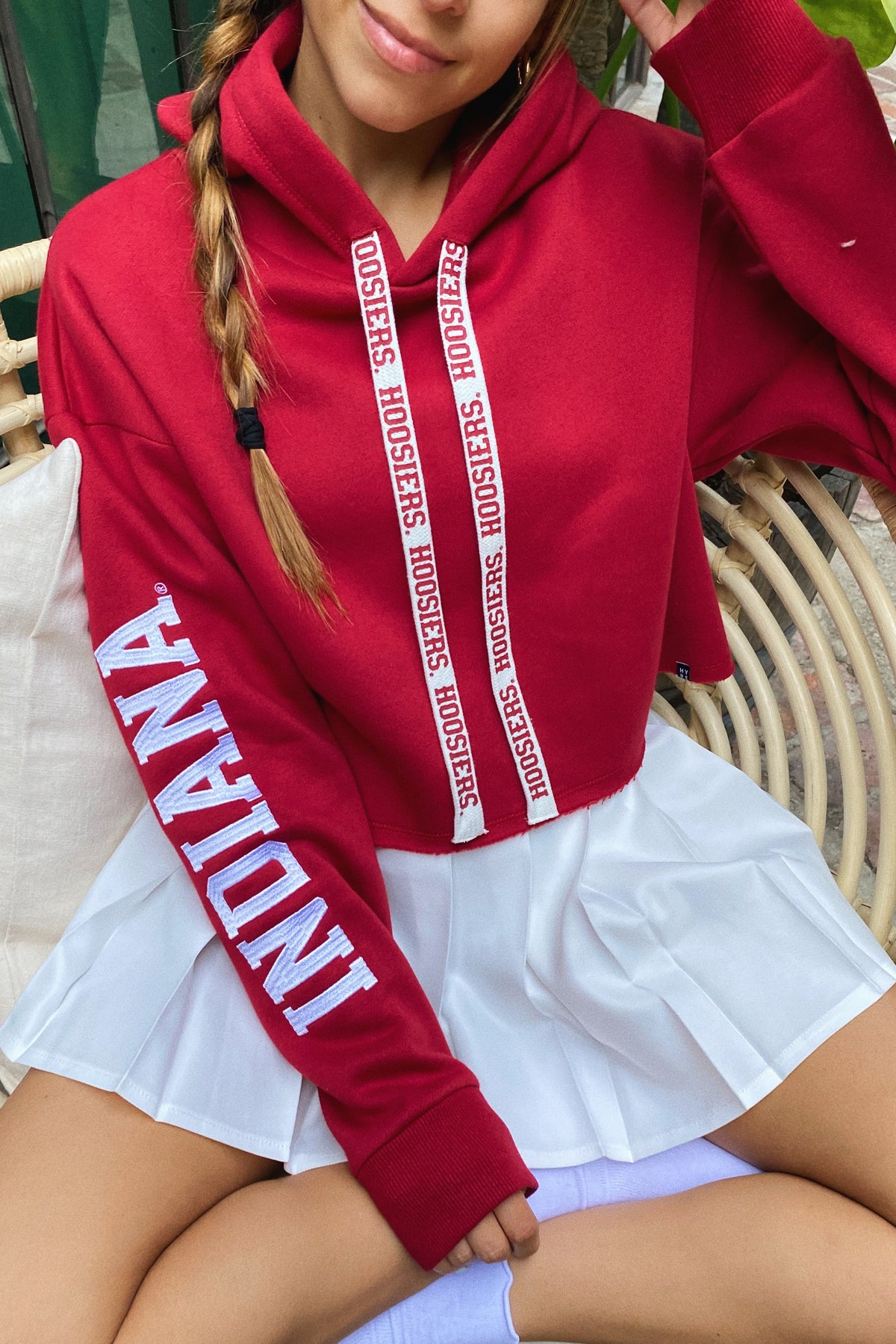 Indiana Cropped Hoodie