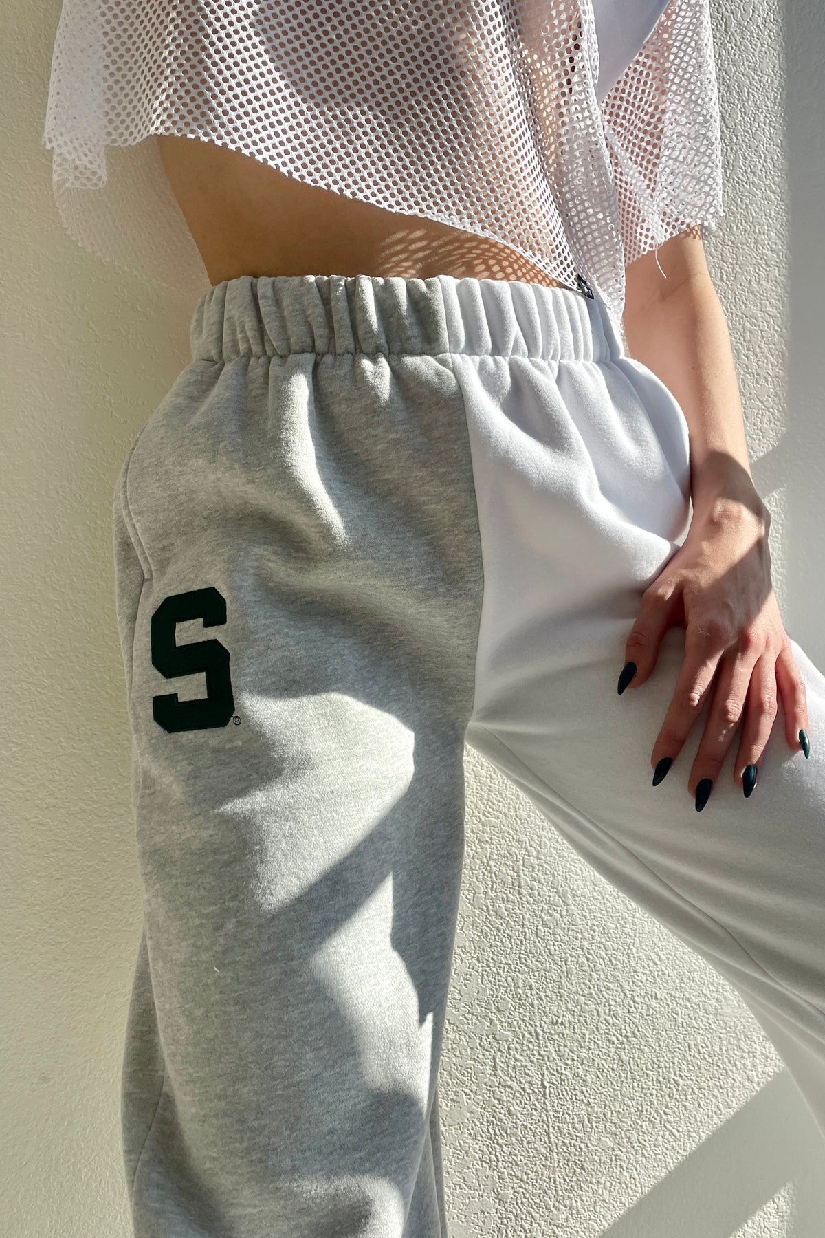 Michigan State Color-Block Sweats