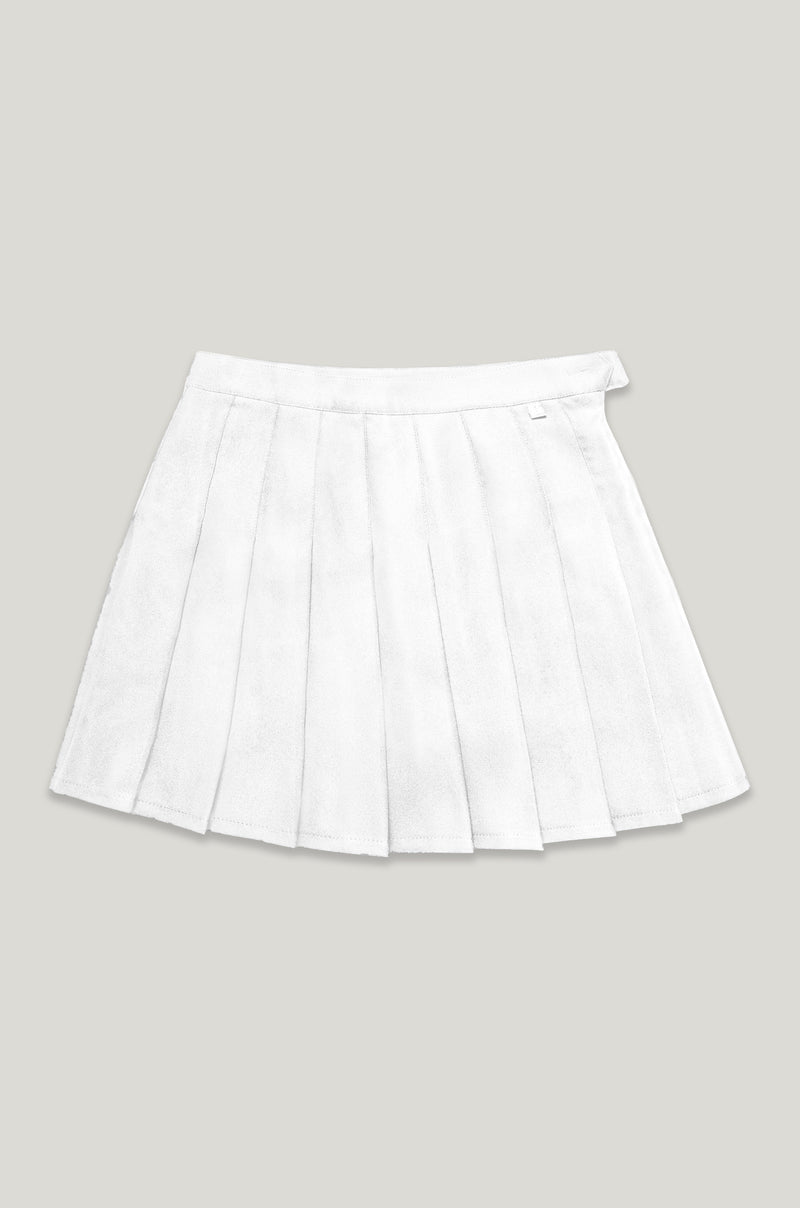 White pleated skirt clearance 48