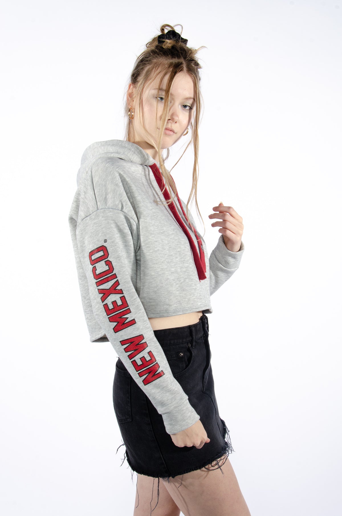 UNM Cropped Hoodie - Hype and Vice